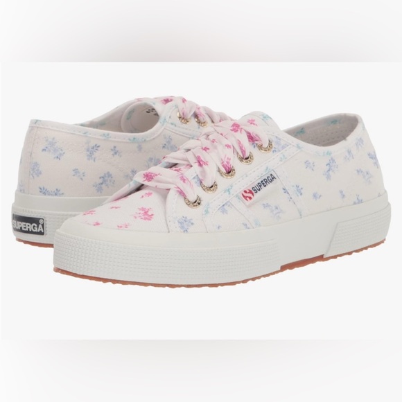 Superga Shoes - Superga floral ribbon sneakers